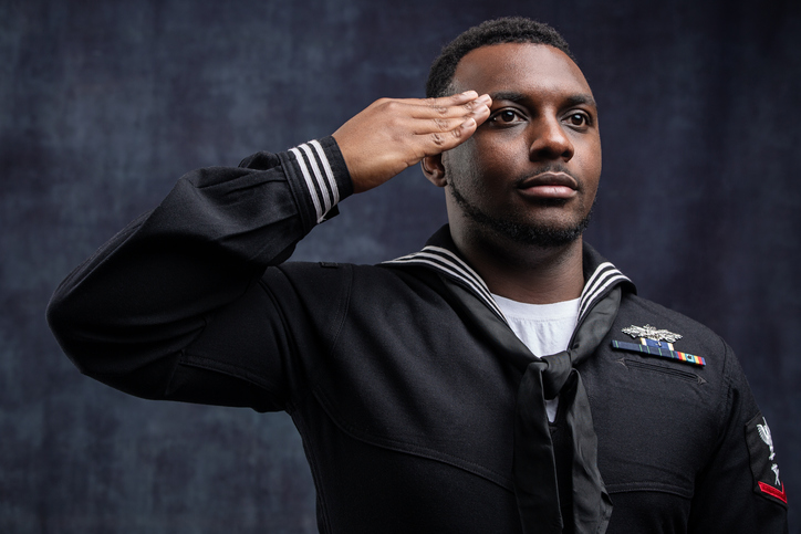 US Navy Seabee Service Member