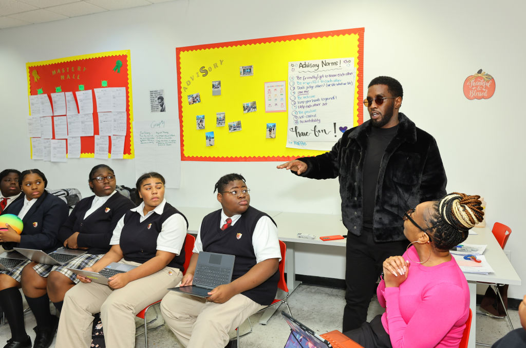 Sean “Diddy” Combs Surprises Students at His Capital Preparatory School in the Bronx