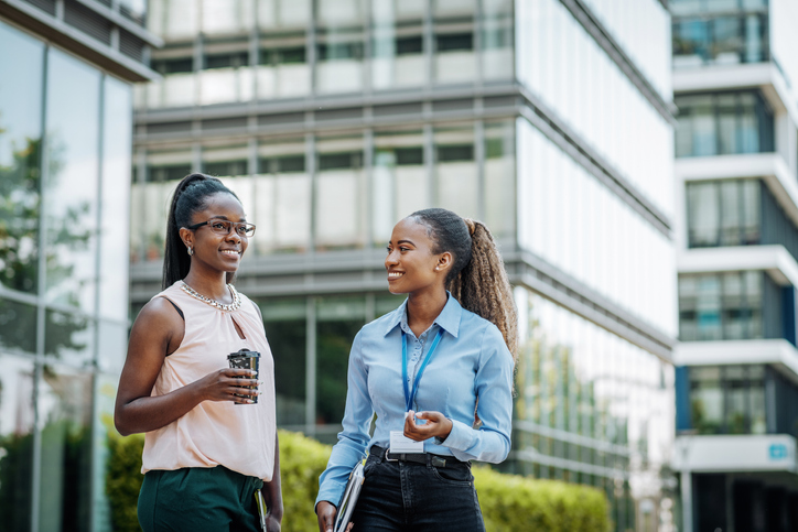 two women in a mentorship program