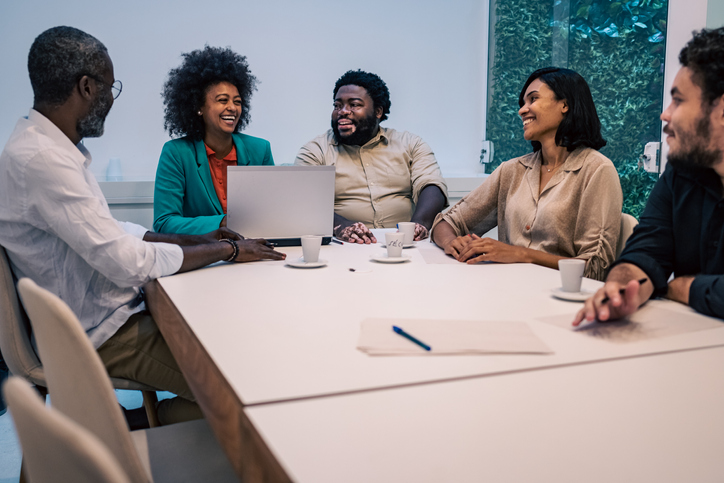 People at a meeting table