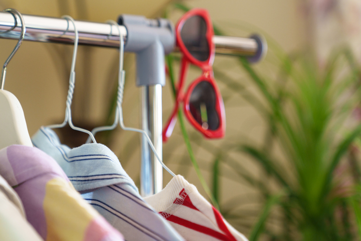 Pre owned clothes resale or donation.
