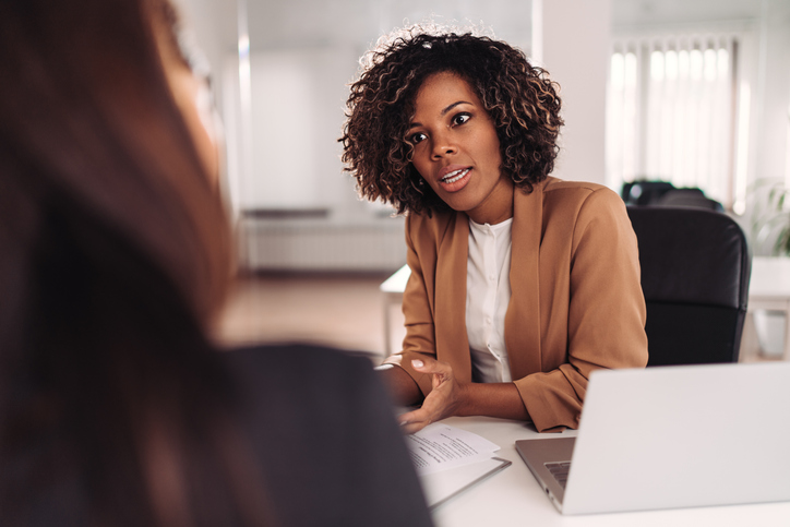Female colleagues having business meeting