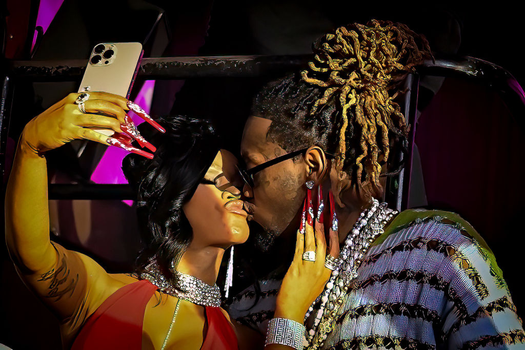 Cardi B And Offset Celebrate New Year's Eve 2023 At E11EVEN Miami