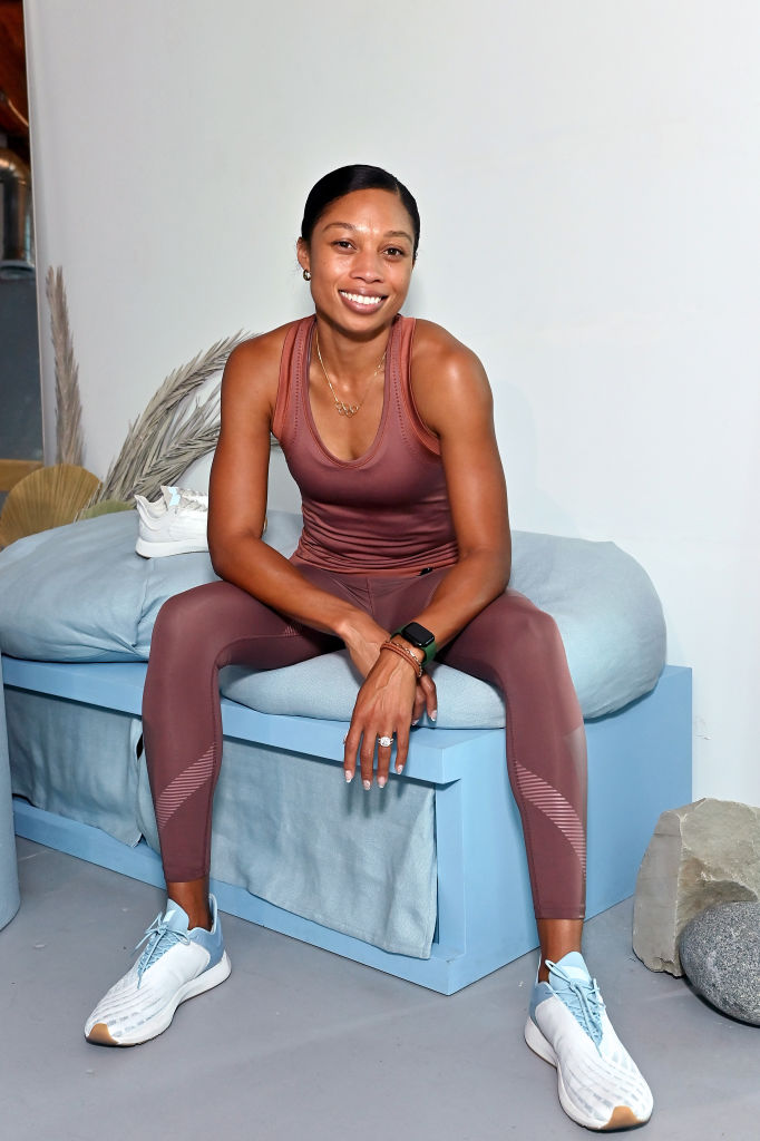Olympian Allyson Felix Opens Saysh's New Experiential Space in LA With a Workout Led by Megan Roup From The Sculpt Society