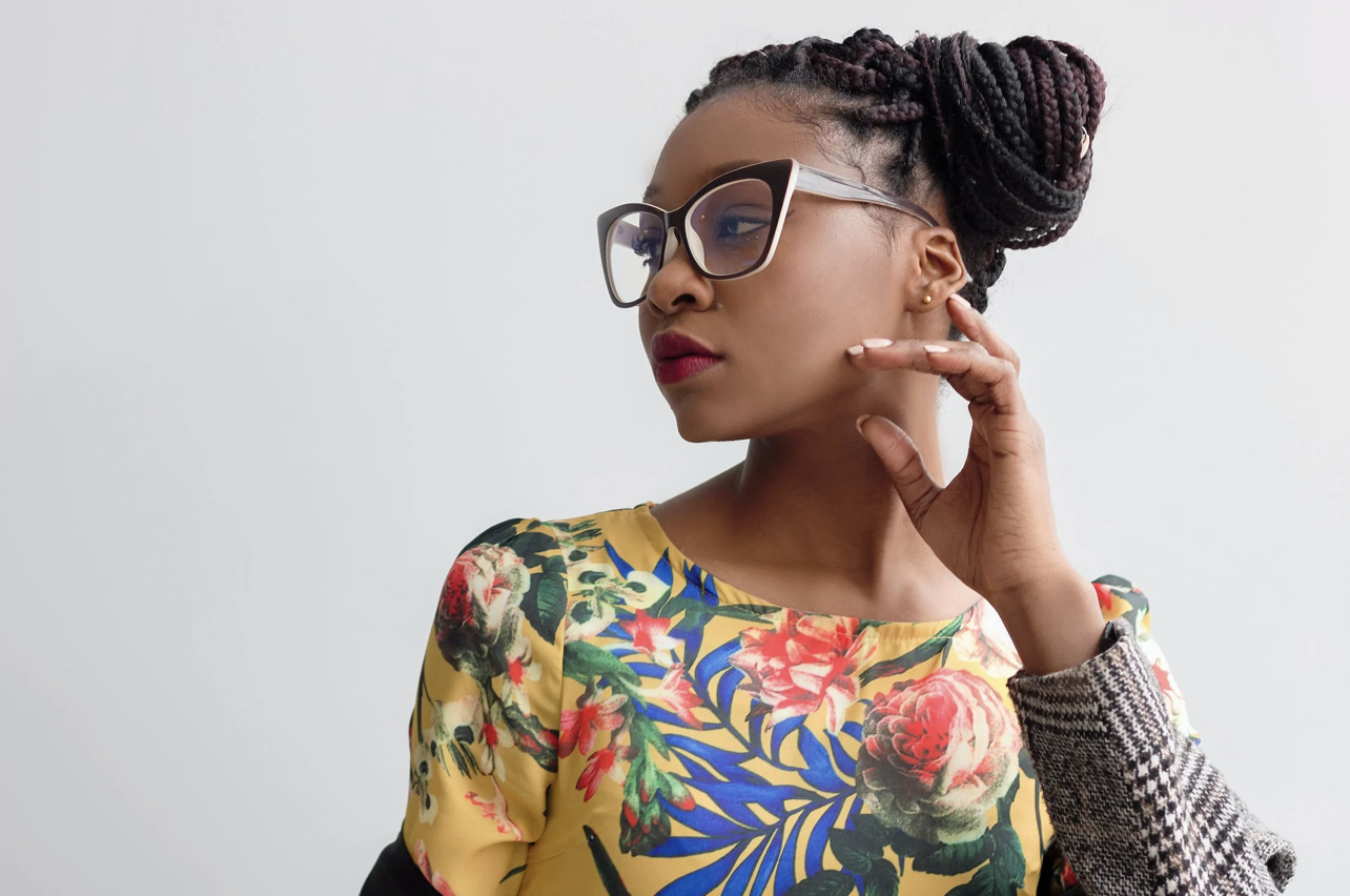 Black woman wearing eyeglasses
