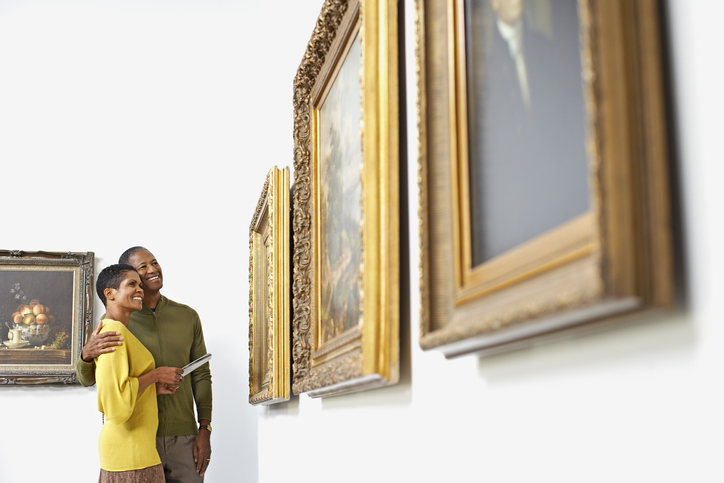 Couple at Art Gallery