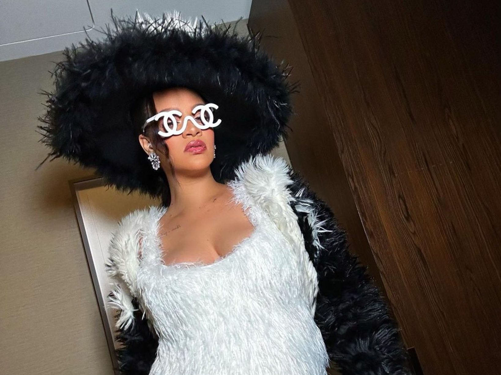 Rihanna Chanel Karl Lagerfeld Met Gala theme fashion designer black