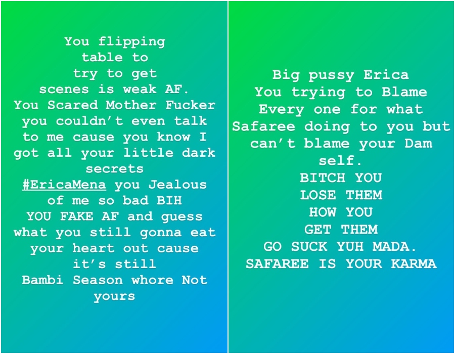 Spice Instagram Erica Mena Safaree