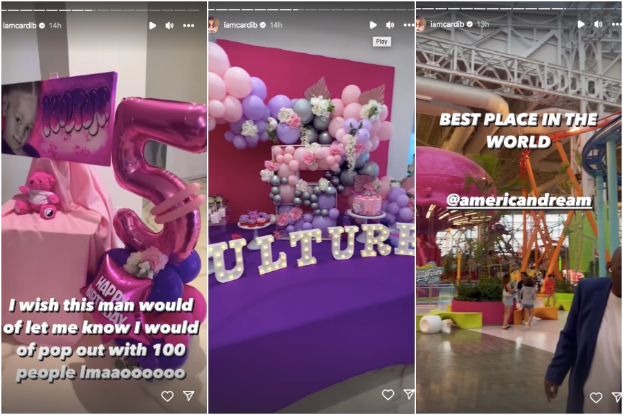 Kulture birthday Cardi B Offset party cake princess Birkin daughter