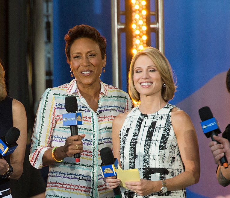 Amy Robach, Robin Roberts, T.J. Holmes, Good Morning America, Amber Laign, wedding