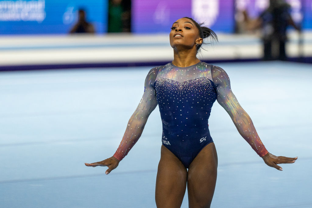Simone Biles, gold, medal, floor, world