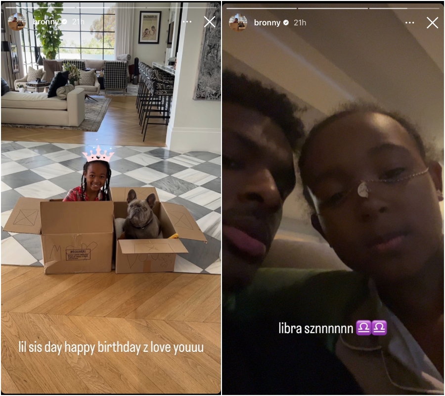 Zhuri Savannah LeBron James birthday 9 Beats Dre Instagram kids