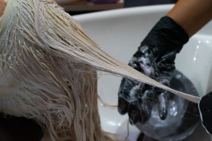 purple, orange, bleaching, color, dye, colors, TikToker, hair, sunset, Tari