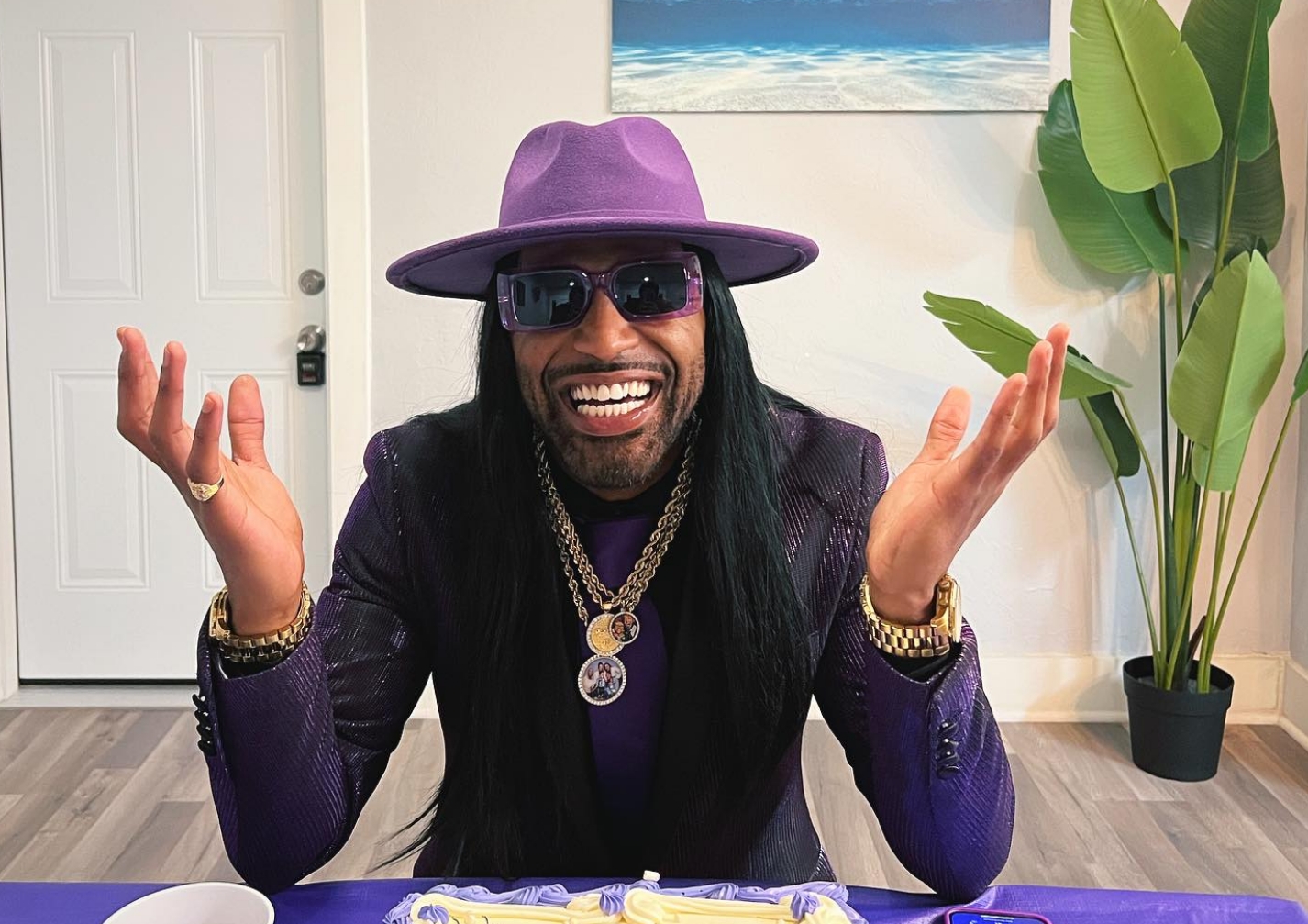 Purple "Pimpin" Willie, Rainey's exotic wear, promo video, slip, Purple Pimpim Willie
