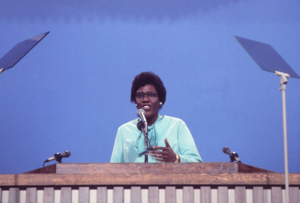 Congresswoman Barbara Jordan giving the Keynote Address at the 1976 Democratic National Convention
