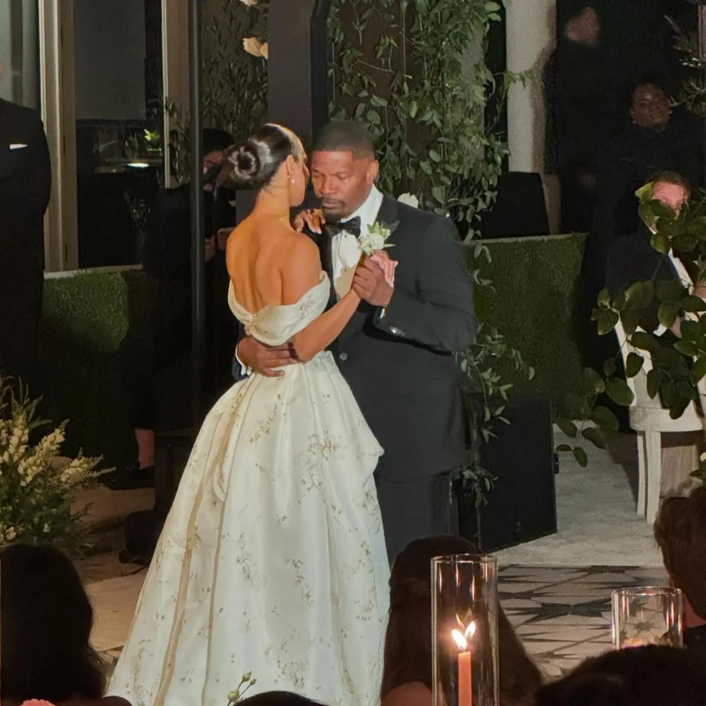 Jamie Foxx Openly Weeps Walking Eldest Daughter Corinne Down The Aisle At Lavish Wedding