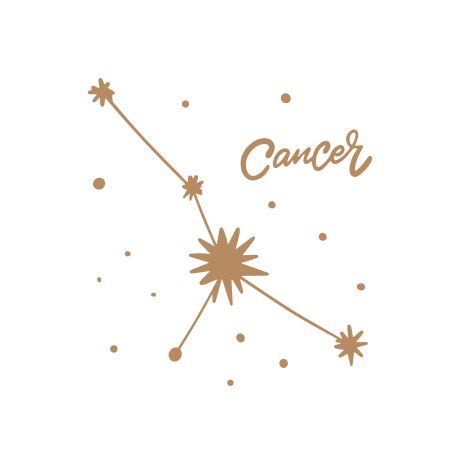 An Artistic Illustration of the Astrological Sign Cancer Constellation and Its Beauty