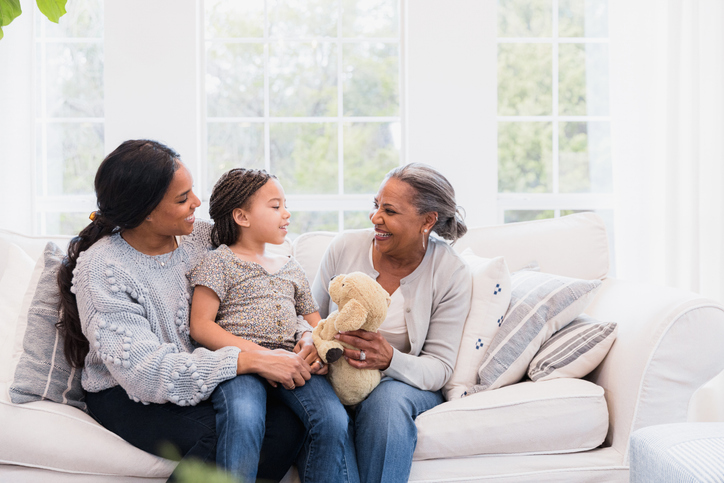 Multigenerational Family Bonding: Grandmother, Mother, and Granddaughter