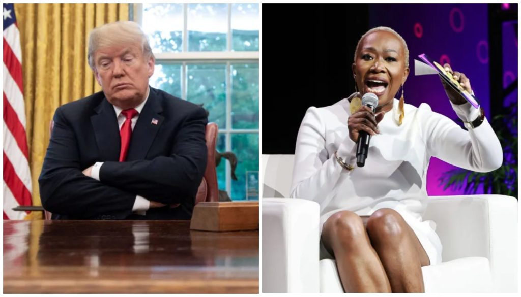 L–R: Donald Trump, Joy Reid. Source: Getty.