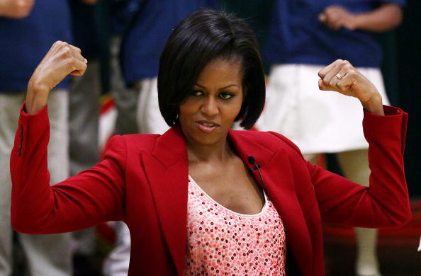 First Lady Promotes Youth Exercise With Olympians