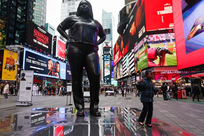 Times Square Statue Of Black Woman Sparks Some Negative Reactions