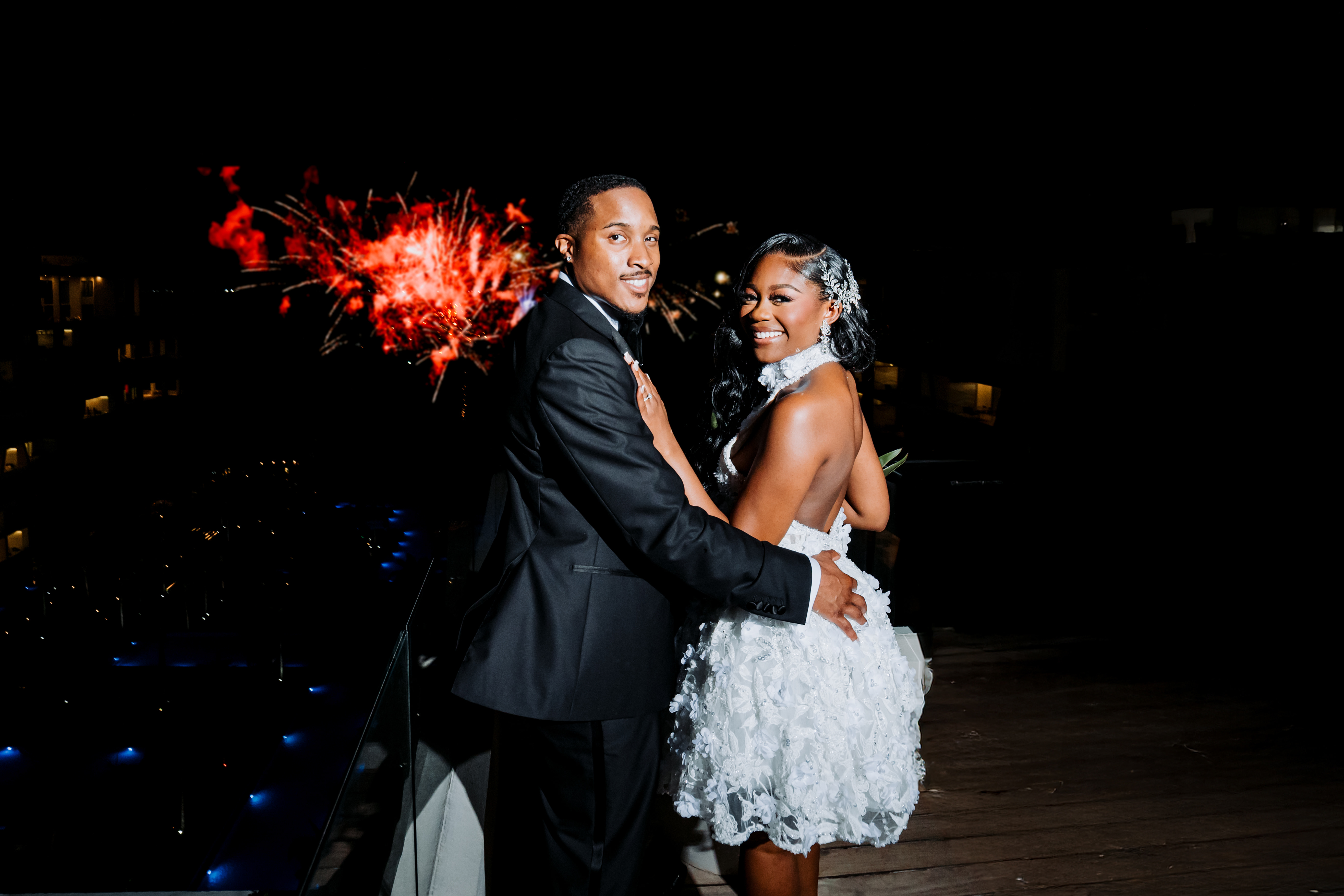 Taylor Knight and her husband