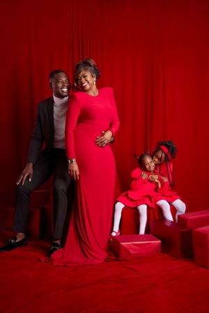 Noemie V. Gaines and her family