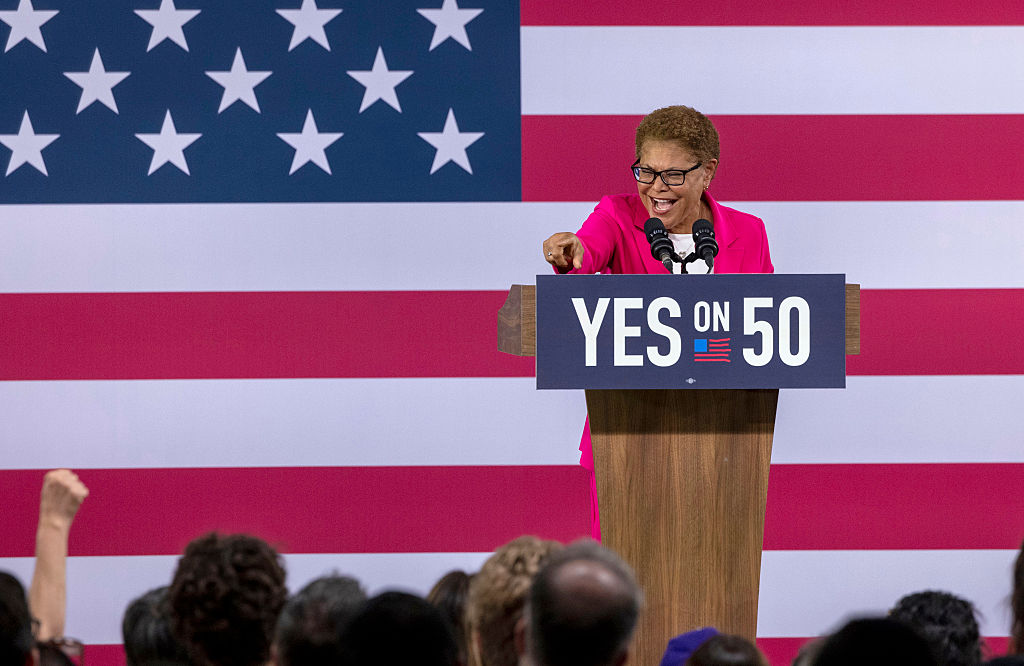 California Gov. Newsom Attends A "Yes On Prop 50" Volunteer Event In L.A.